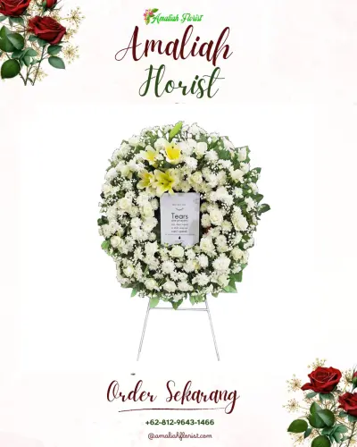 Krans Bunga Duka Cita di Ngembal